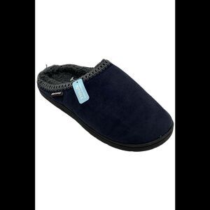 MUK LUKS Men's Gabriel Leo Faux Suede Slipper Navy - Medium